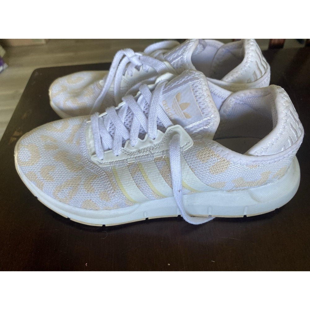 Adidas Swift Run X Leopard - Halo Ivory White Size 6